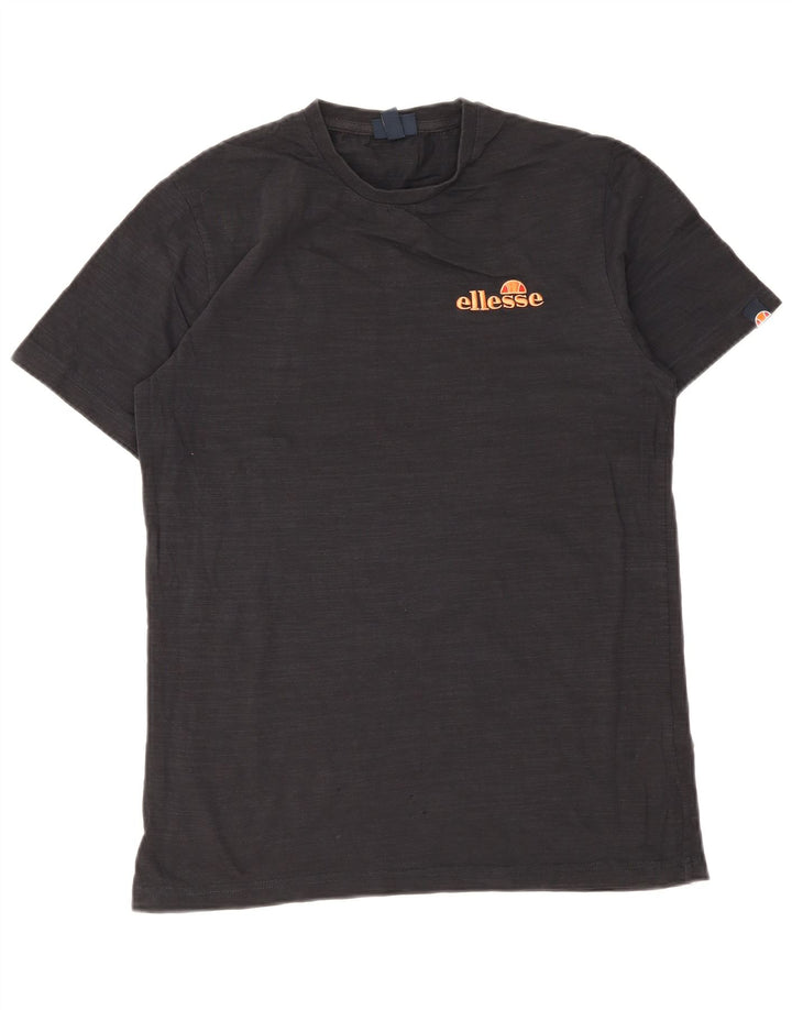 Ellesse Mens Graphic T-Shirt Top Medium Black Cotton