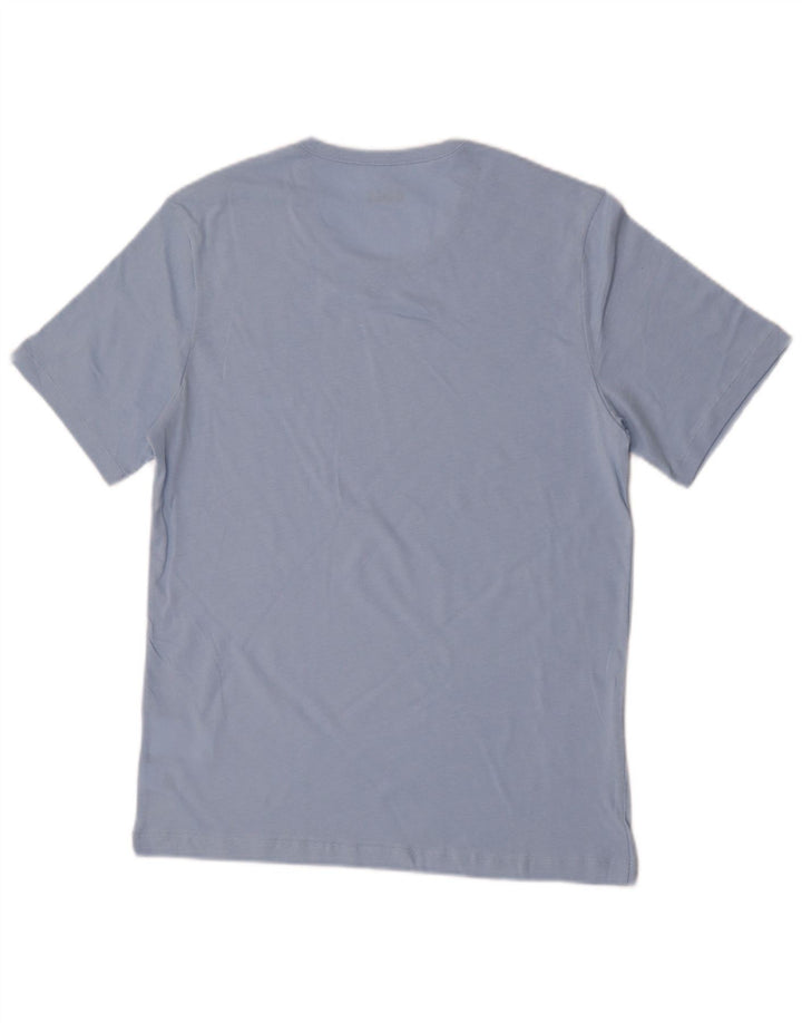Hugo Boss Mens T-Shirt Top Medium Blue Cotton