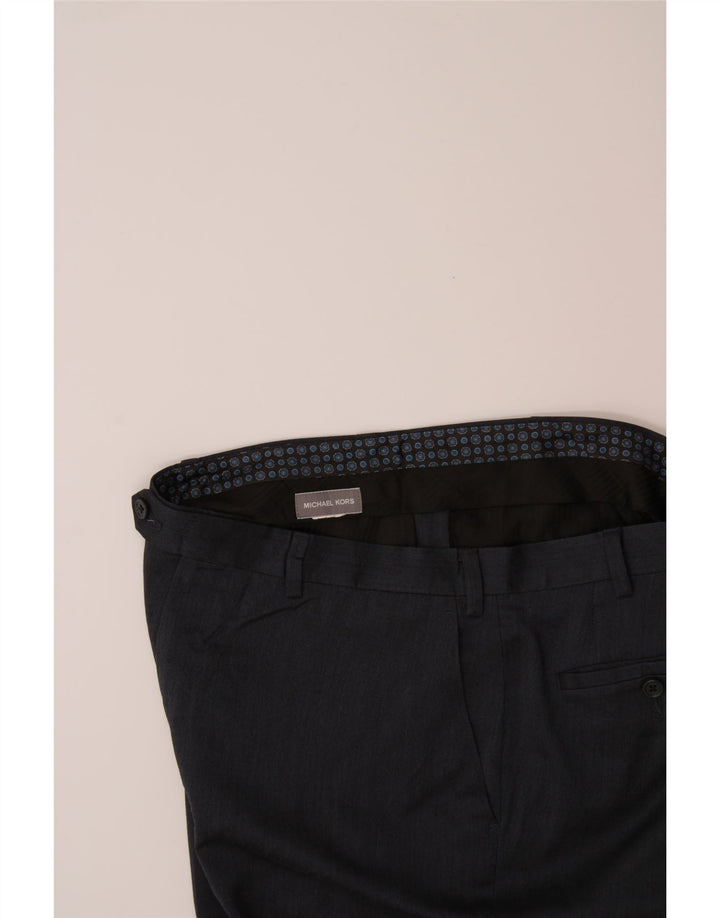 MICHAEL KORS Mens Straight Suit Trousers W36 L27 Navy Blue Vintage Michael Kors and Second-Hand Michael Kors from Messina Hembry 