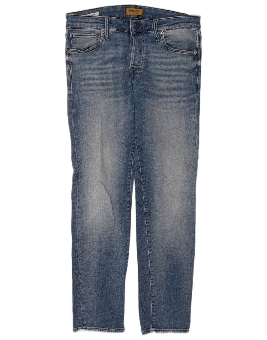 Jack & Jones Mens GLENN Slim Jeans W32 L30 Blue Cotton