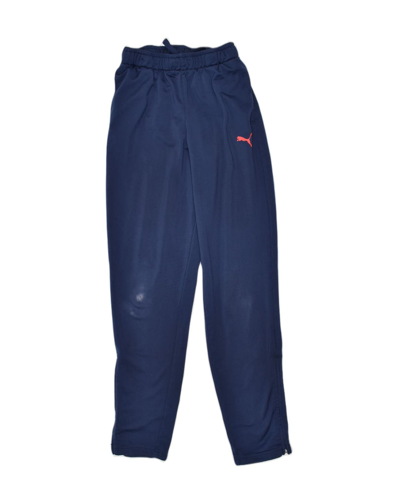 PUMA Boys Tracksuit Trousers 13-14 Years Navy Blue Polyester | Vintage Puma | Thrift | Second-Hand Puma | Used Clothing | Messina Hembry 