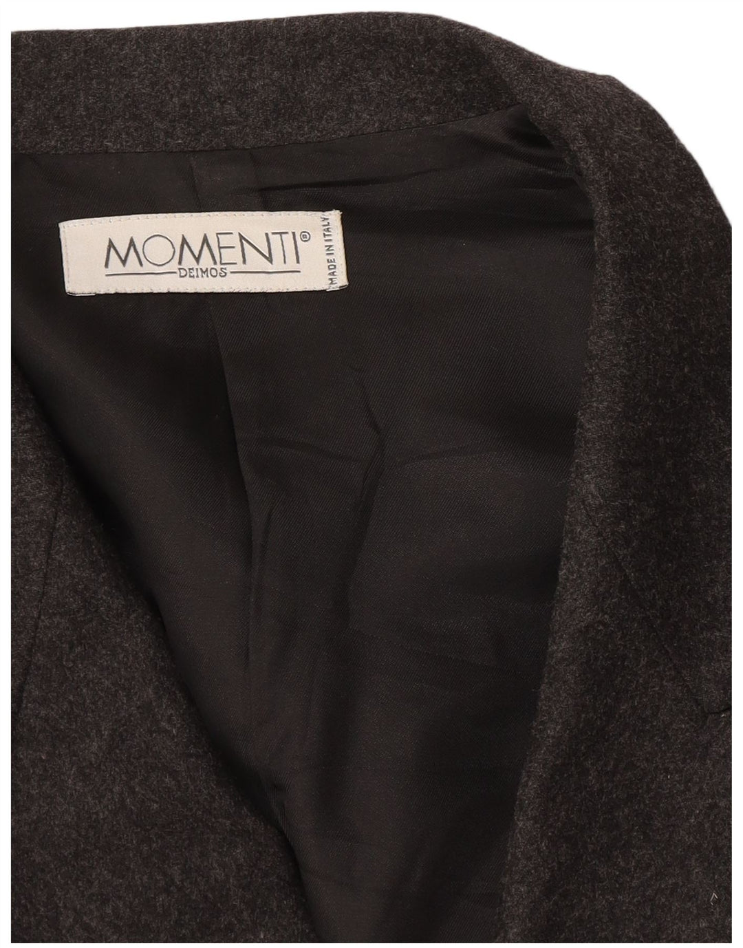 Momenti Womens Double Breasted Blazer Jacket UK 14 Medium Grey
