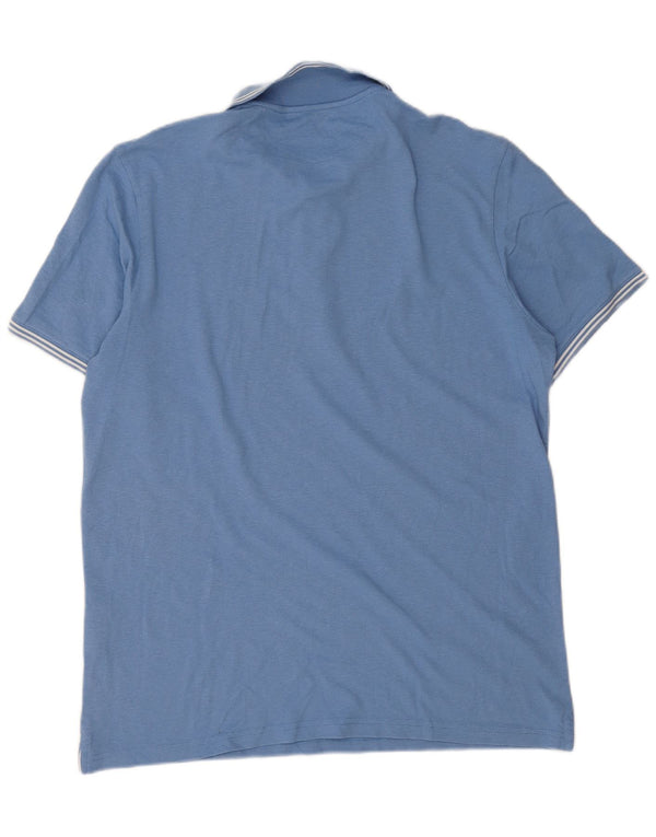 Champion Mens Easy Fit Polo Shirt XL Blue Cotton