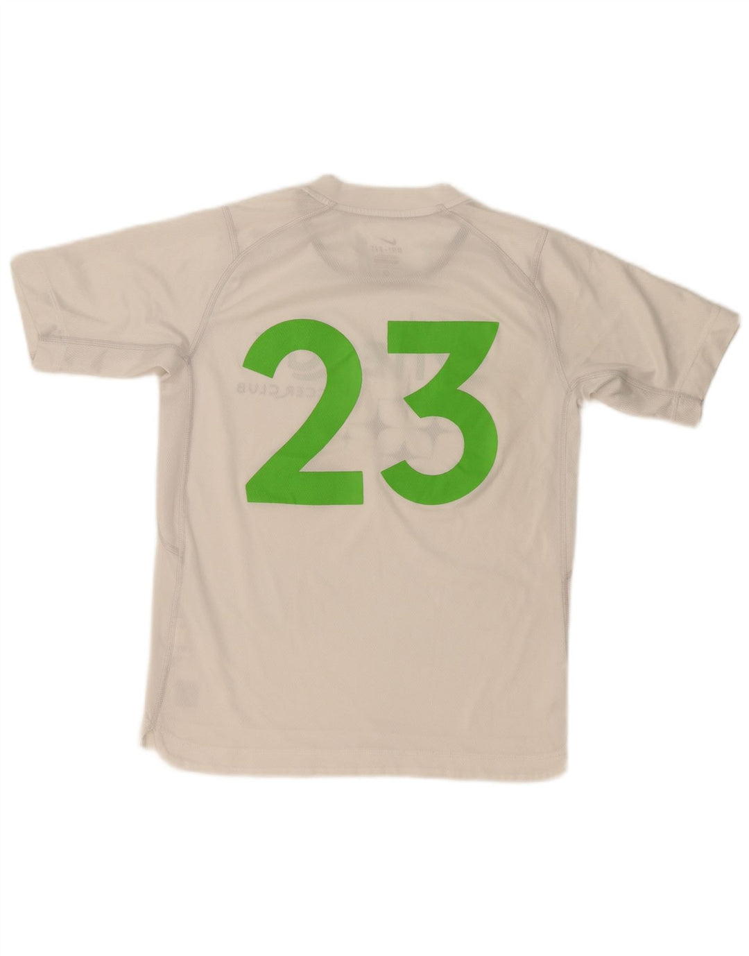 Nike Boys Dri Fit Graphic T-Shirt Top 12-13 Years Large White Polyester