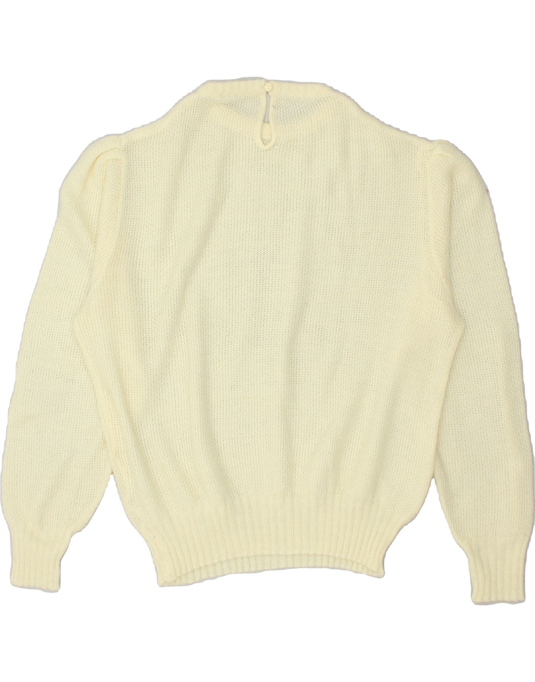 C&A Womens Crew Neck Jumper Sweater EU 46 XL Off White Acrylic Vintage C&A and Second-Hand C&A from Messina Hembry 