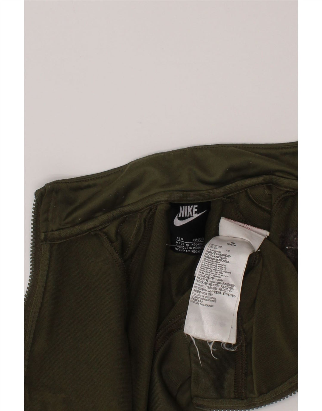 Nike Baby Boys Graphic Tracksuit Top Jacket 12-18 Months Khaki Polyester