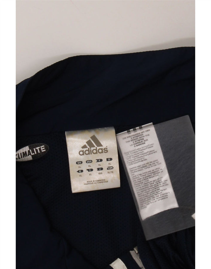 Adidas Mens Climalite Rain Jacket UK 42 XL Navy Blue Polyester