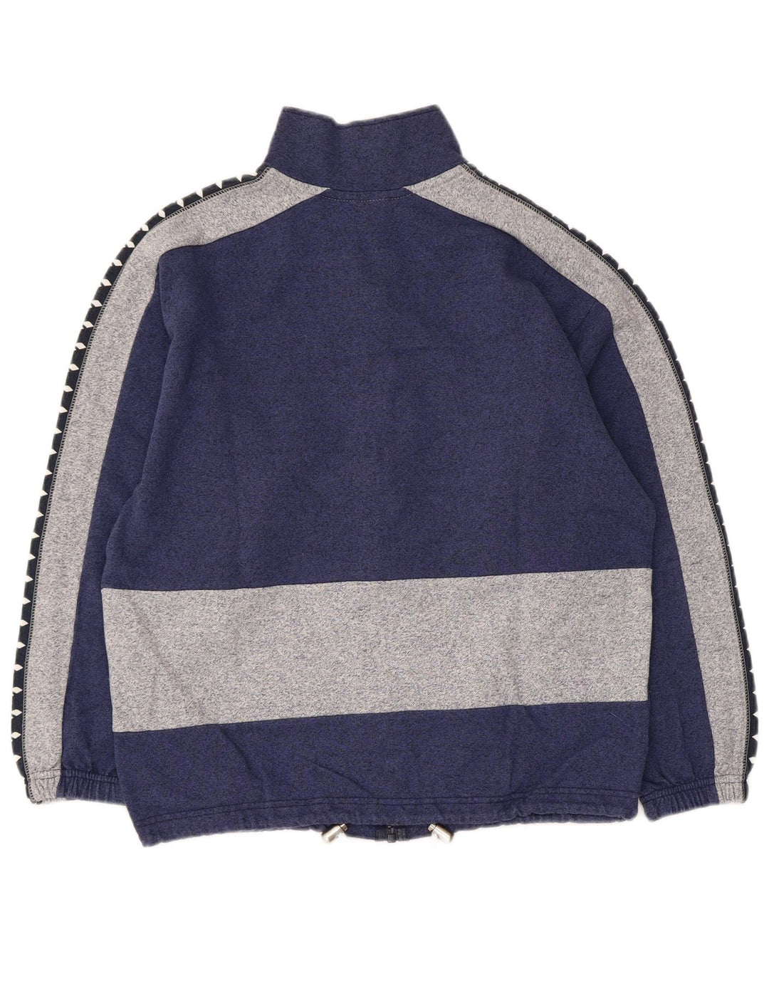 Arena Mens Graphic Tracksuit Top Jacket Small Navy Blue Colourblock Cotton