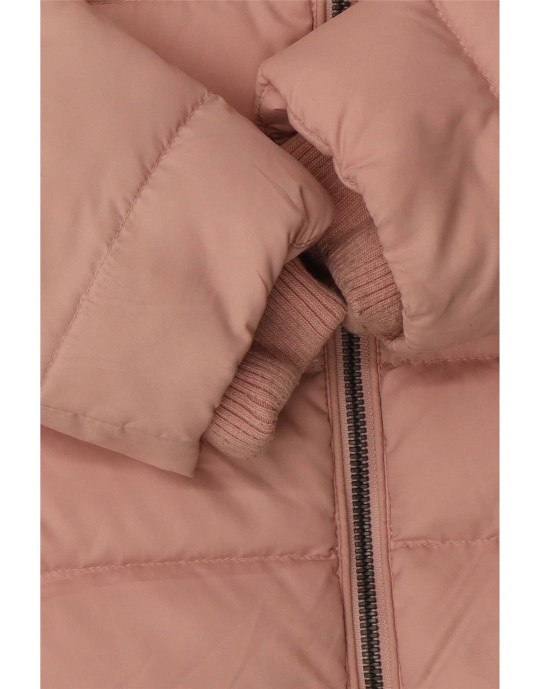 Tommy Hilfiger Womens Hooded Padded Jacket UK 10 Small Pink Polyester