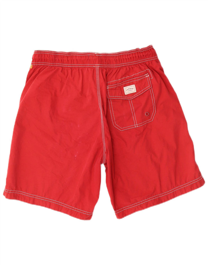 Fat Face Mens Swimming Shorts Medium  Red Cotton