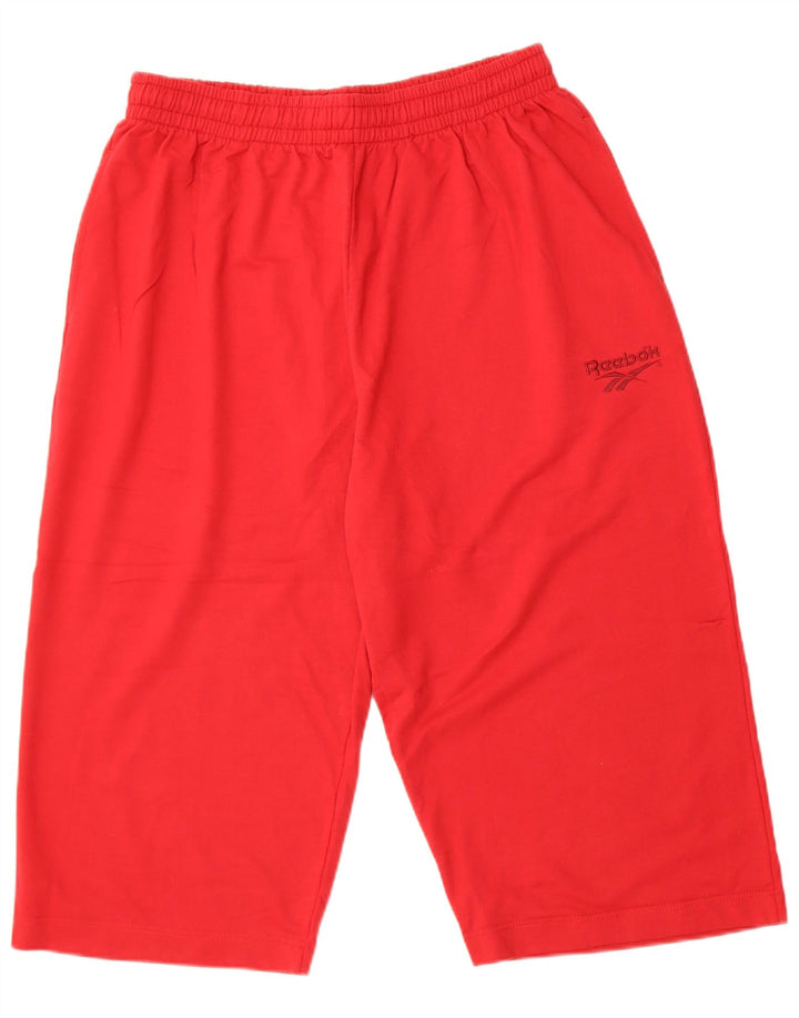 Reebok Mens Bermuda Sport Shorts 2XL Red Cotton