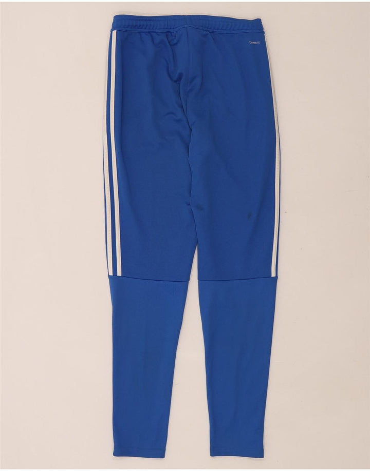 ADIDAS Womens Climalite Tracksuit Trousers UK 10 Small  Blue Polyester