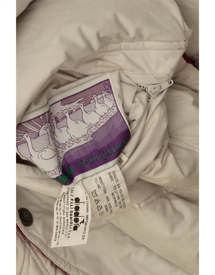 Diadora Mens Reversible Loose Fit Padded Jacket UK 38 Medium Pink Polyester