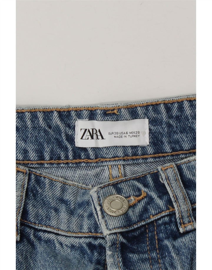 Zara Womens Denim Shorts EU 38 Small W28 Blue