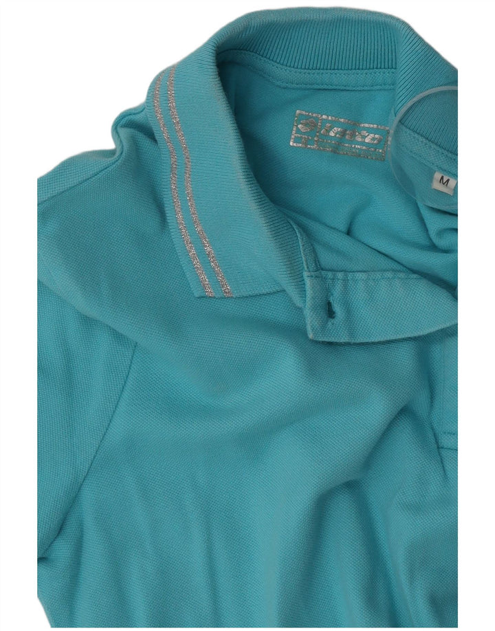 Lotto Womens Polo Shirt UK 12 Medium Blue