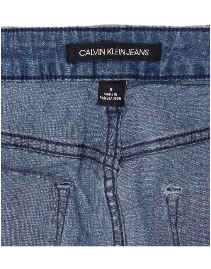 Calvin Klein Womens Denim Skirt US 8 Medium W28  Blue