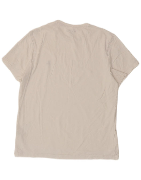 Jack Wills Mens Classic Fit T-Shirt Top Medium White Cotton
