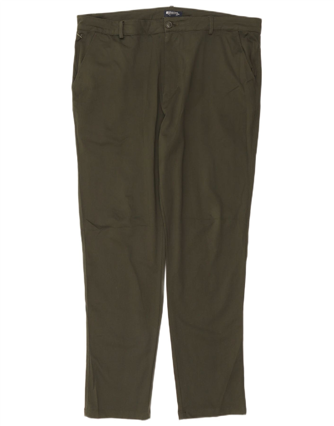 Mountain Warehouse Womens Slim Chino Trousers W38 L30 Green Polyester