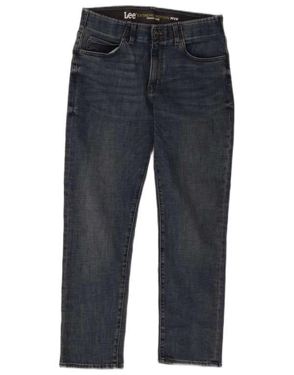 Lee Mens Flex Tapered Straight Jeans W32 L30 Blue Cotton