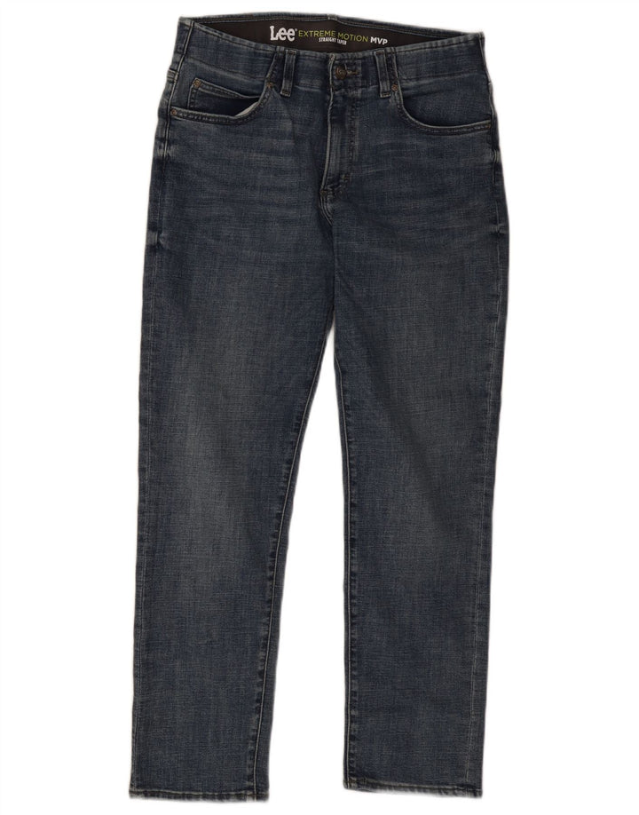 Lee Mens Flex Tapered Straight Jeans W32 L30 Blue Cotton