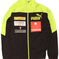 Puma Mens Graphic Tracksuit Top Jacket Medium Black Colourblock Polyester