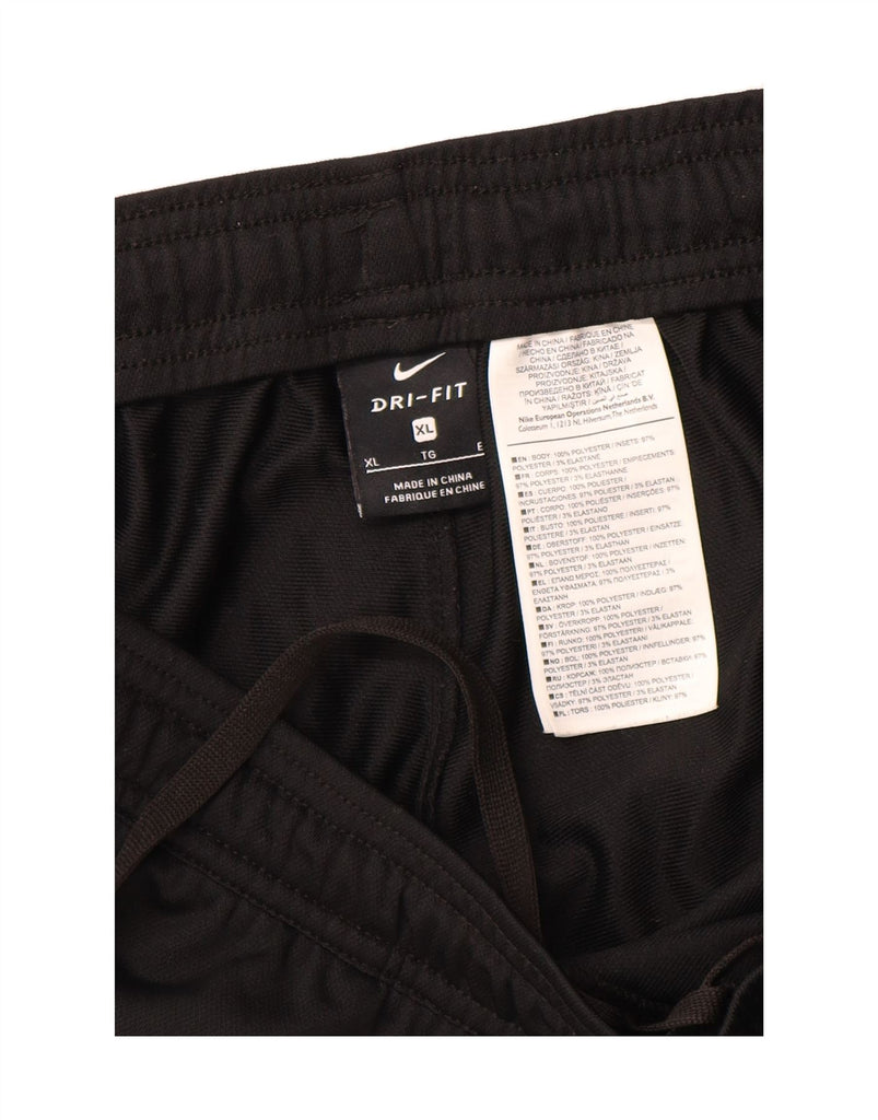 NIKE Mens Dri Fit Tracksuit Trousers XL  Black Colourblock Polyester Vintage Nike and Second-Hand Nike from Messina Hembry 