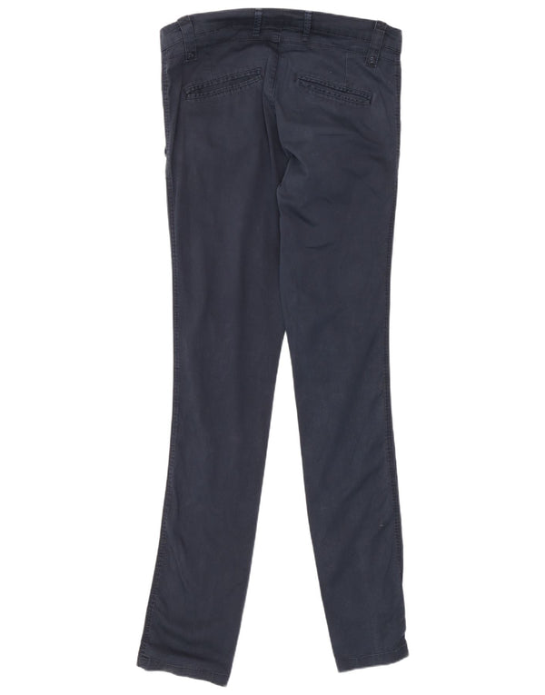 Zara Mens Skinny Chino Trousers EU 38 Small W30 L32 Navy Blue