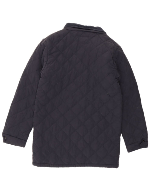 Ben Sherman Boys Quilted Jacket 11-12 Years Navy Blue Cotton Classic