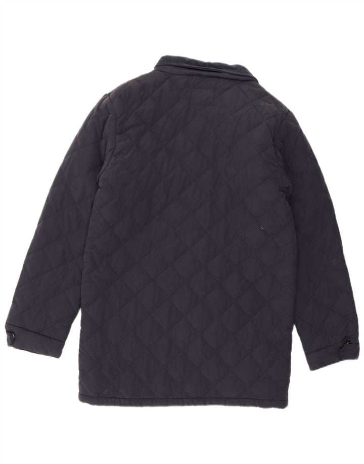 Ben Sherman Boys Quilted Jacket 11-12 Years Navy Blue Cotton Classic