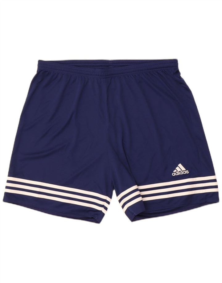 Adidas Mens Climalite Sport Shorts XL  Navy Blue Polyester
