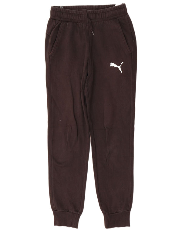 Puma Mens Tracksuit Trousers Joggers Small Black Cotton