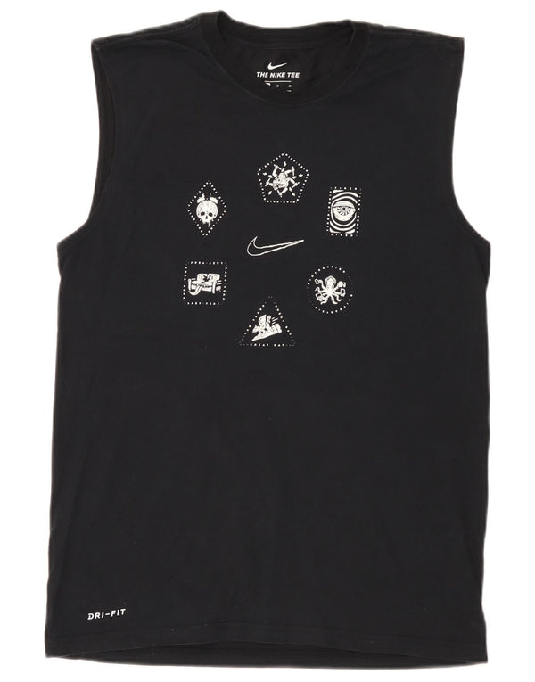 Nike Mens Dri Fit Graphic Vest Top Medium Black