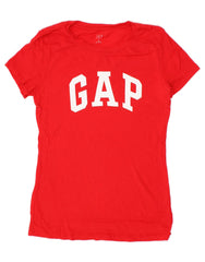 GAP Womens Graphic T-Shirt Top UK 6 XS Red