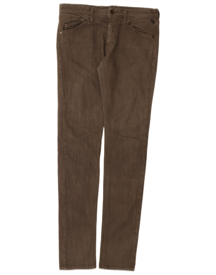 Replay Womens Skinny Jeans W30 L32 Grey Cotton