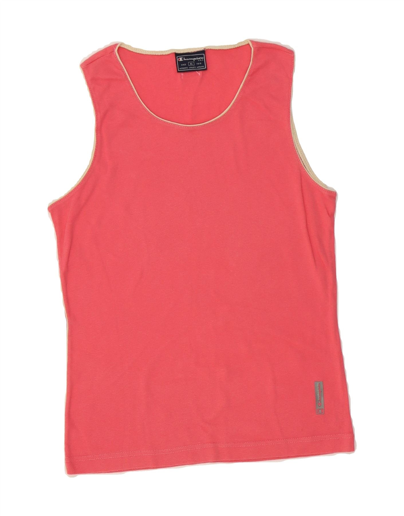 CHAMPION Girls Vest Top 13-14 Years XL Pink Cotton Vintage