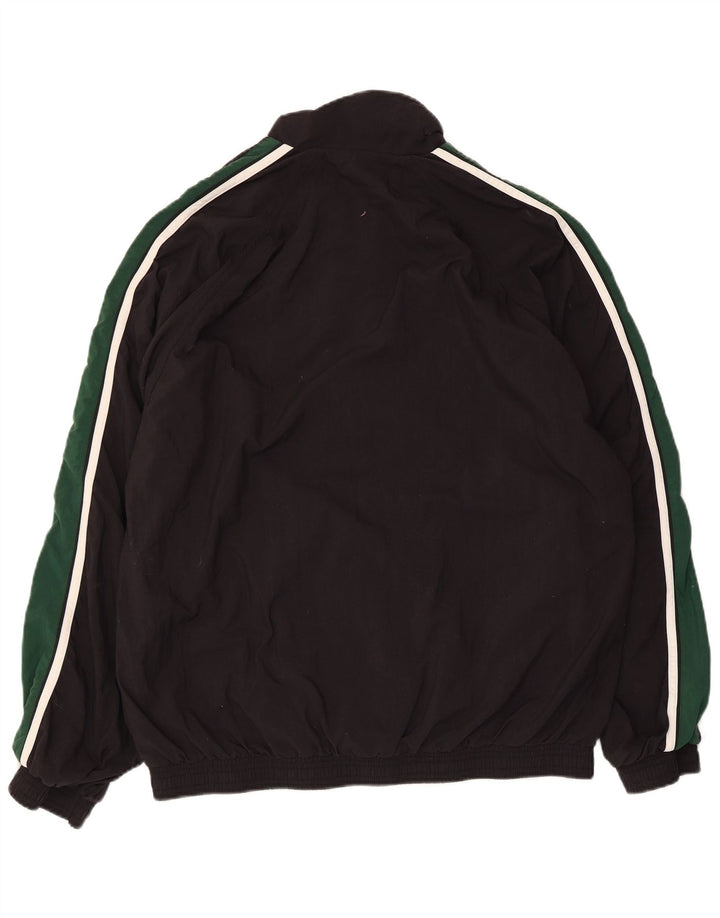 Puma Mens Tracksuit Top Jacket Large Black Colourblock Polyester