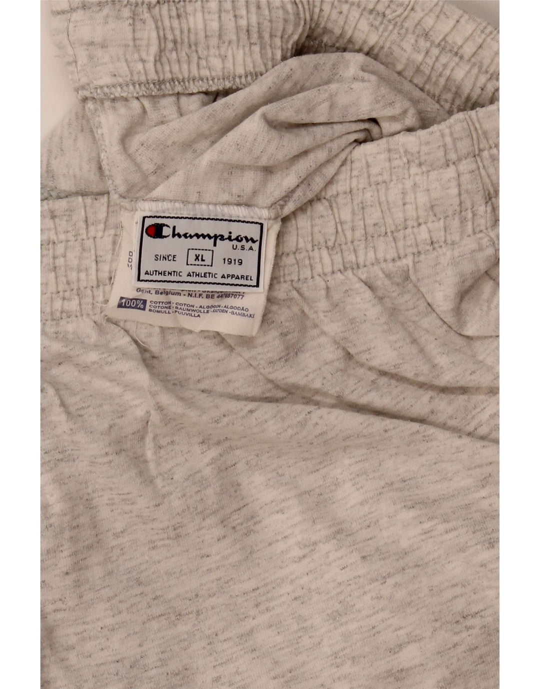 Champion Mens Sport Shorts XL  Grey Flecked Cotton