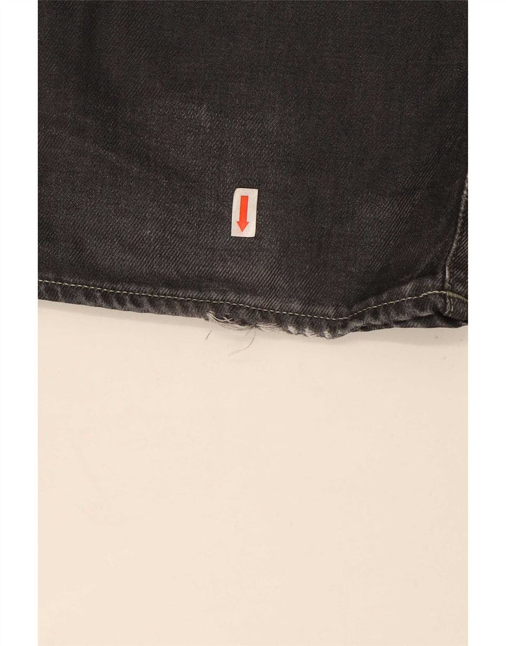 G-Star Mens Straight Jeans W32 L32 Black Cotton