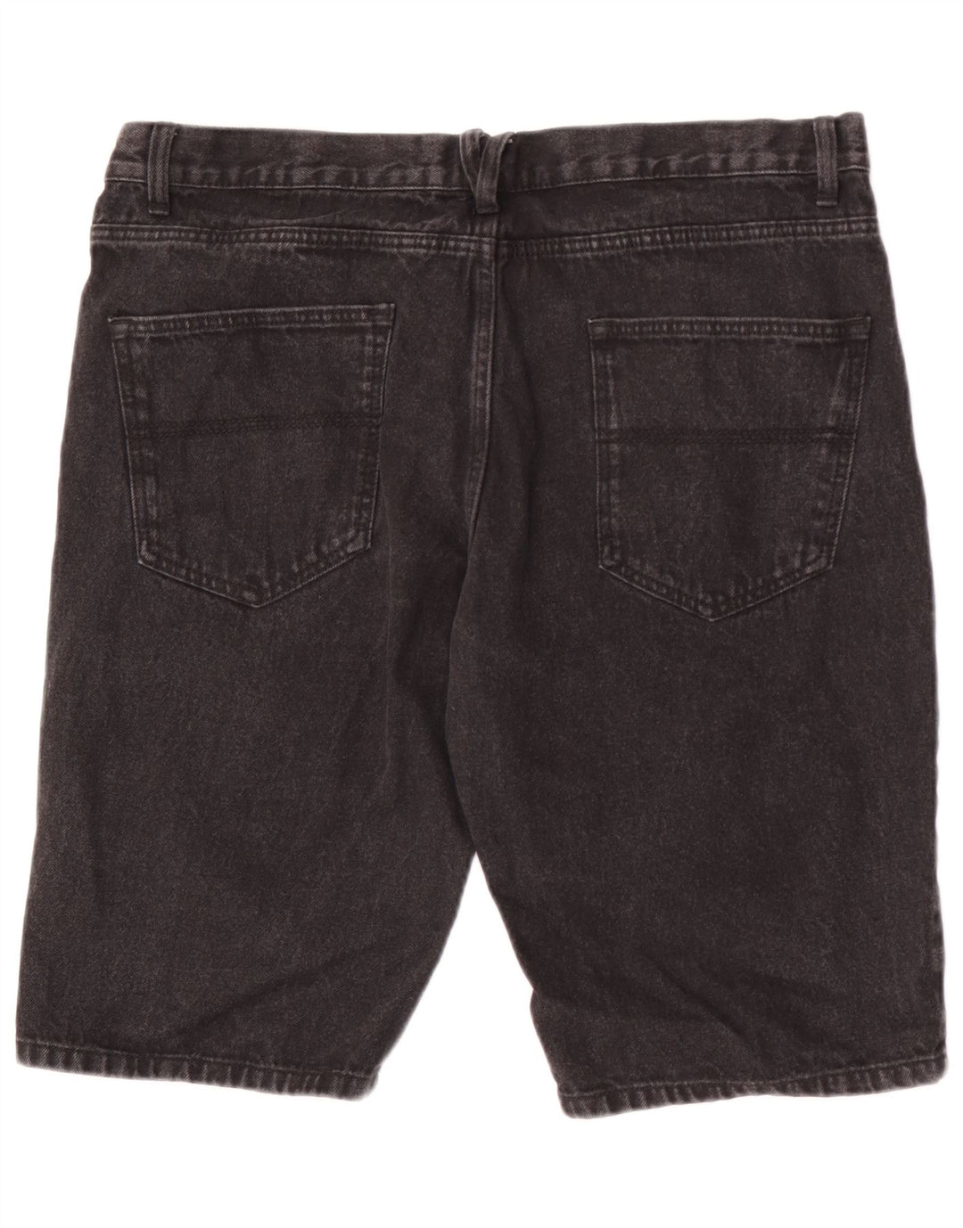 Pierre Cardin Mens Denim Shorts W36 Large Black Cotton
