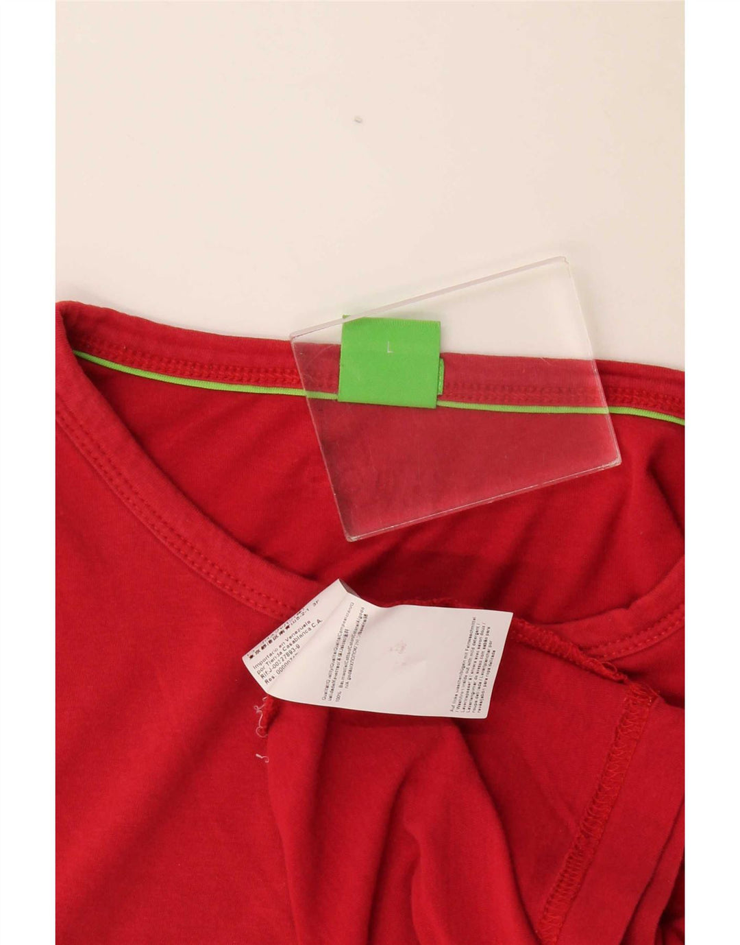 Hugo Boss Mens Graphic T-Shirt Top Large Red Cotton
