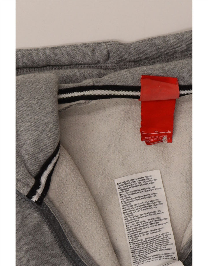 Nike Mens Zip Hoodie Sweater Medium Grey Cotton