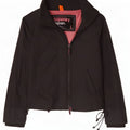 Superdry Womens Rain Jacket UK 16 Large Black Nylon