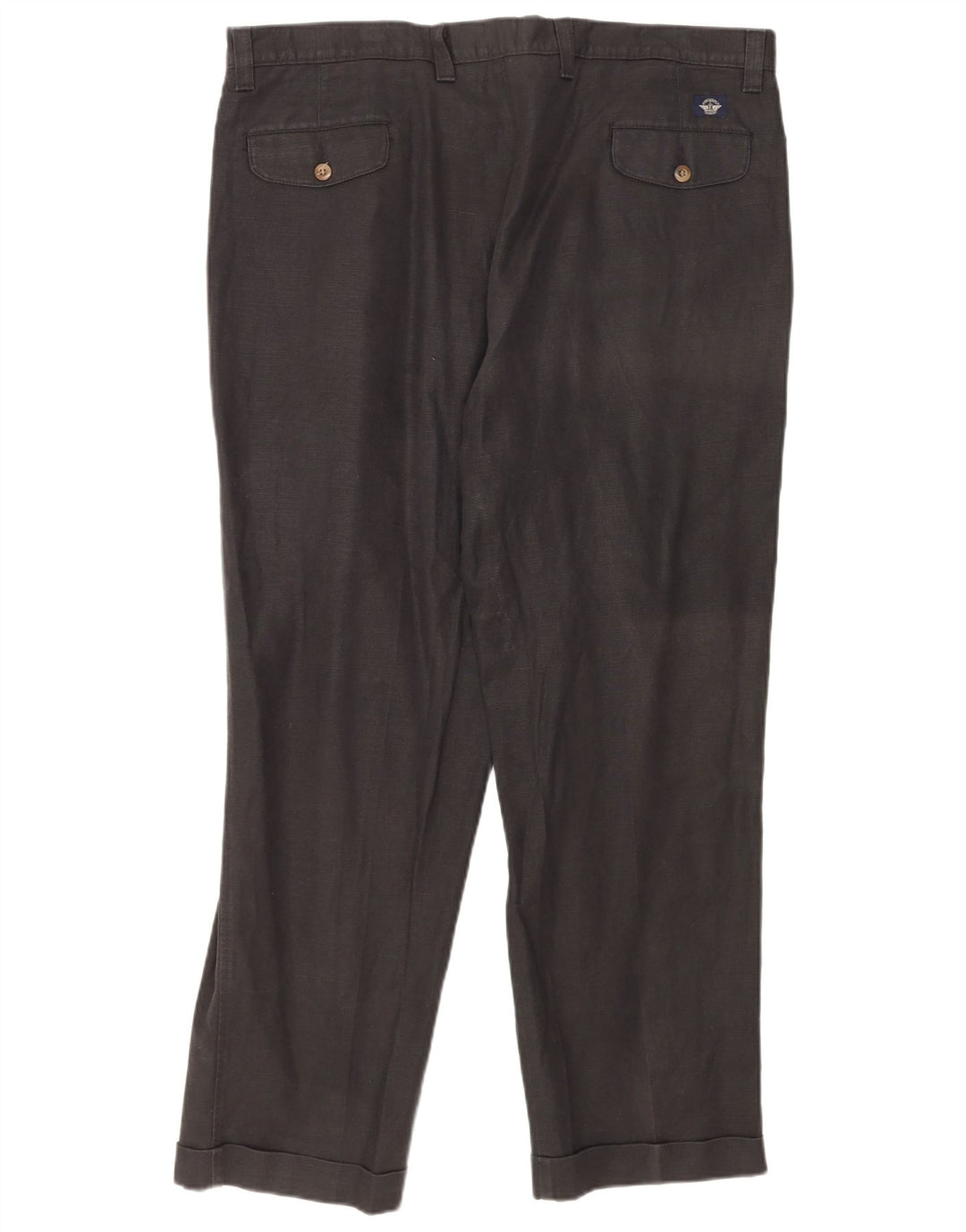 Dockers Mens Pegged Chino Trousers W40 L30 Black Linen