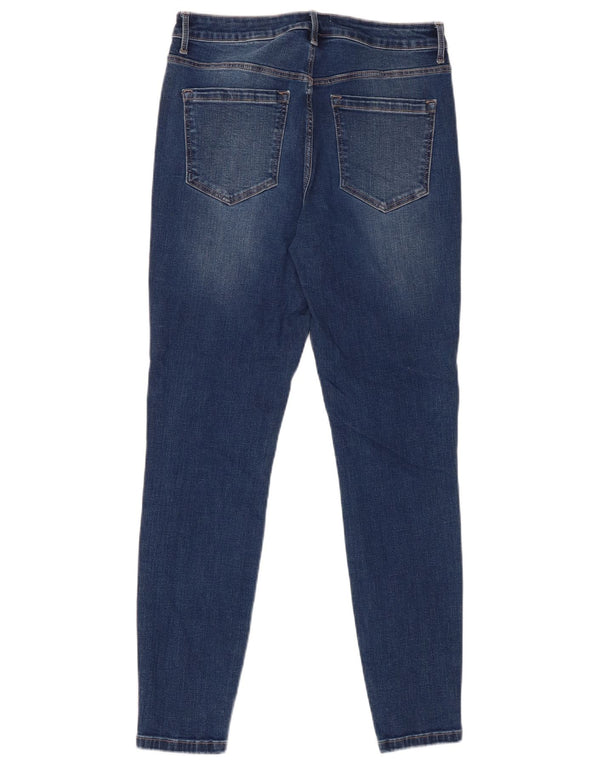 Jack Wills Womens Aimie Mid Rise Skinny Jeans W30 L28 Blue Cotton