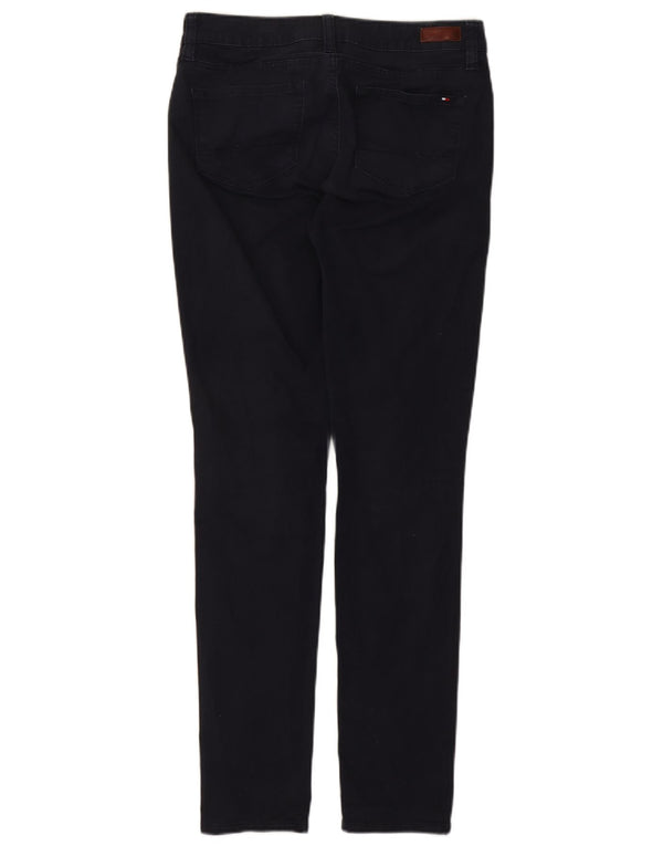 Tommy Hilfiger Womens Skinny Casual Trousers US 8 Medium W30 L31 Navy Blue