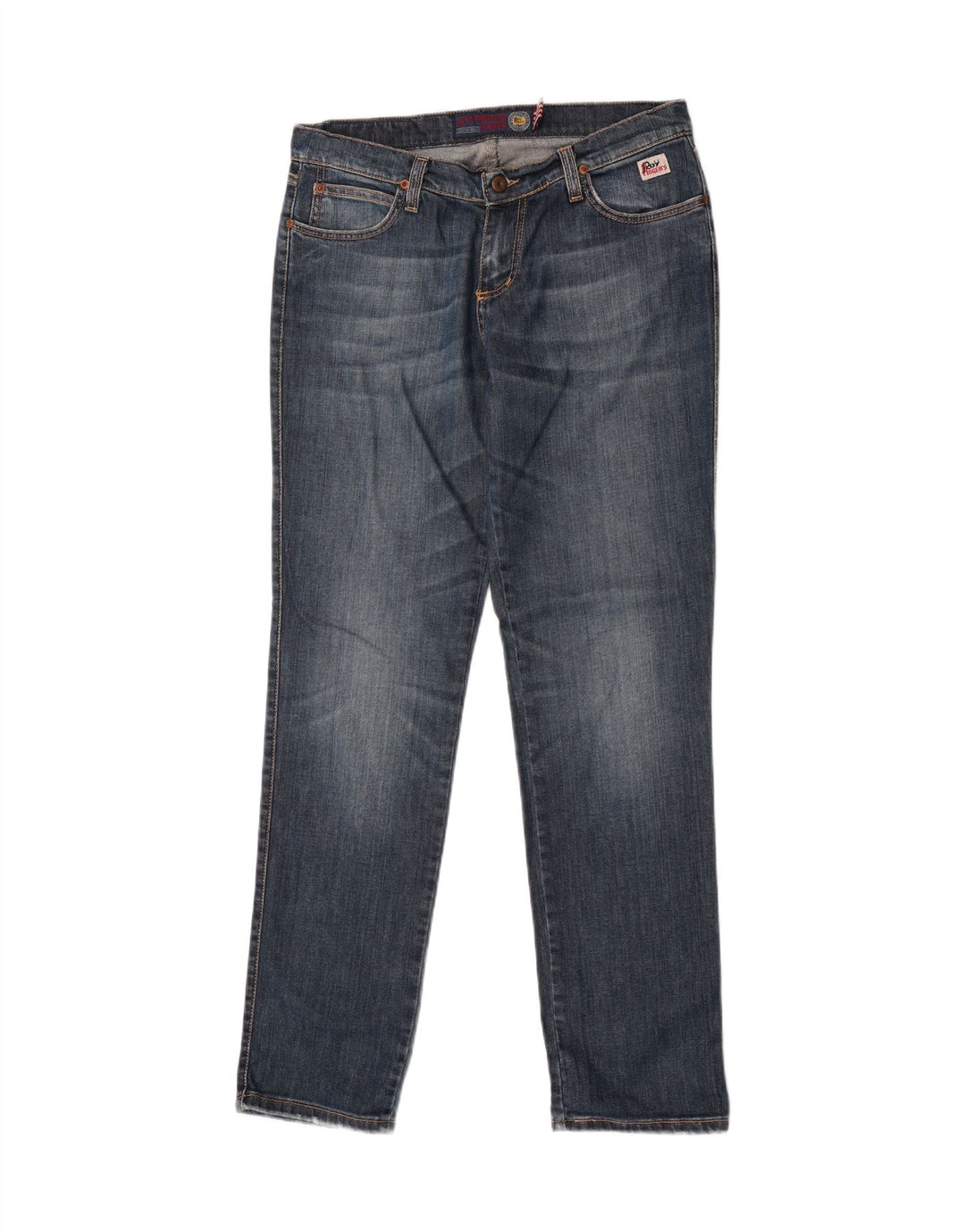 Roy Rogers Womens Slim Jeans W34 L32 Blue Cotton