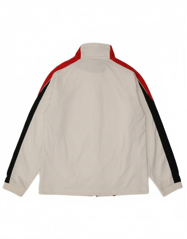 Lotto Mens Tracksuit Top Jacket Large White Colourblock Polyester