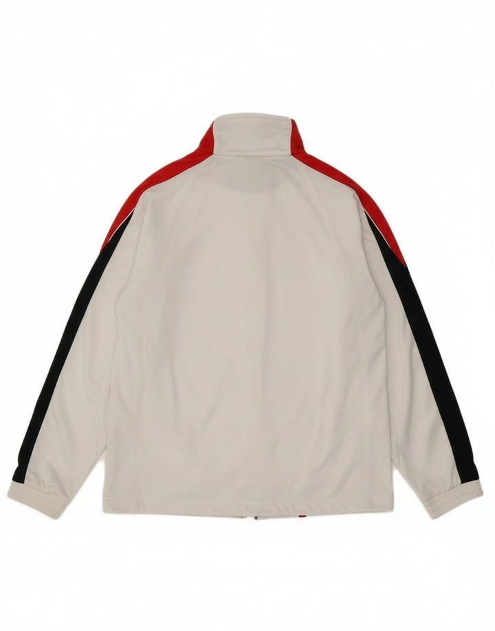Lotto Mens Tracksuit Top Jacket Large White Colourblock Polyester
