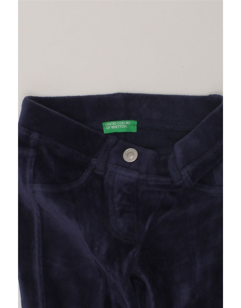 BENETTON Girls Skinny Casual Trousers 4-5 Years XS W20 L17  Navy Blue | Vintage Benetton | Thrift | Second-Hand Benetton | Used Clothing | Messina Hembry 