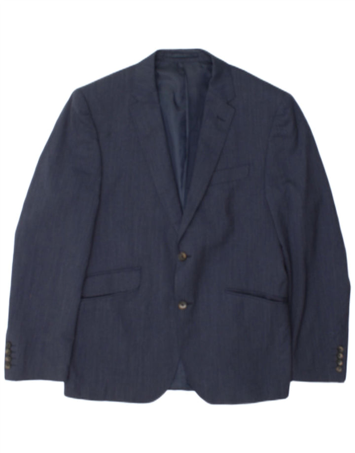 Marks & Spencer Mens Tailored Fit Blazer Jacket UK 40 Medium Navy Blue
